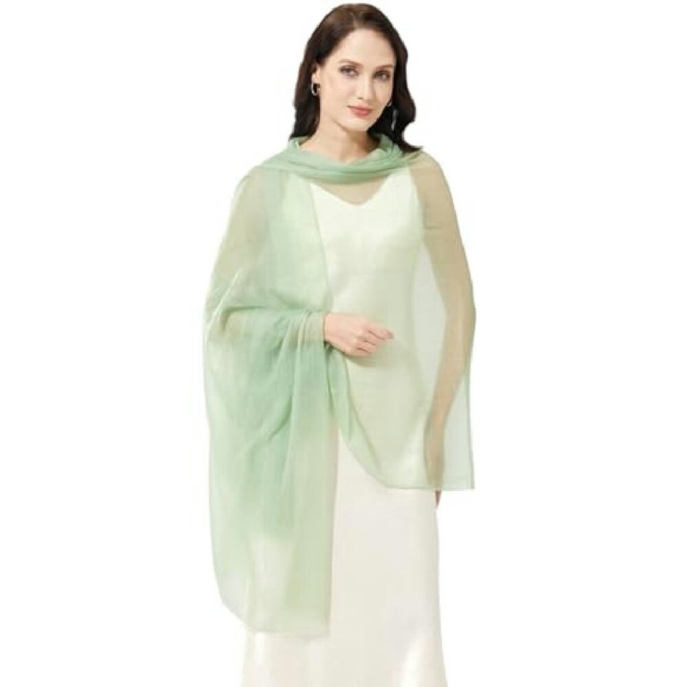 Buttery-Soft Cashmere Wrap Shawl 75"x35" Lightweight Travel Stole - Picture 4 of 7